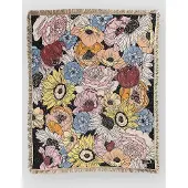 Blue Tomato Tapestry Filt flowers