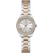 GUESS Analog klocka 'Mini Luna' roséguld / svart / silver