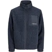 Jack & Jones Fleecejacka 'JJESOHO' marinblå