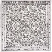 De Onlinewinkelier b.v. Fyrkantig utomhusmatta | Summer Oriental grå hos Volero | 250x250cm | Grå | Kvadratisk | Utomhusmattor