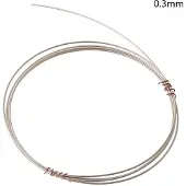 Scandium Kreativ Äkta Sterling Silvertråd 925 Sterling Silvertråd DIY-tråd A white