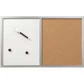 Herlitz 10685394 10685394 Magnettavla, Whiteboard (B x H) 600 mm x 400 mm Silver, Kork
