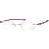 Eschenbach 2913-125, Unisex, Rektangel, Båglösa, Plast, Lila, Lila