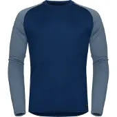 Hellner Men's Wool Warm Base Layer Long Sleeve Dress Blue/Flint Stone