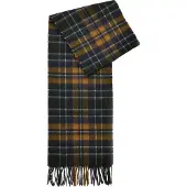 Barbour Unisex New Check Scarf Forest/Bronze Brown