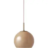 Frandsen Glas pendellampa Ball, dimbar, Brun / rost, Vardagsrum / matsal, Glas, Design, Pendellampa