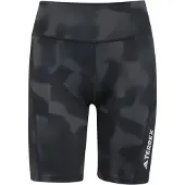 Adidas - Vandringskläder dam - Multi 8" AOP Tight Short W Black för Unisex - Storlek XS - Svart