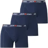 Jack & Jones Boxershorts 'JACCORP' marinblå / röd / vit