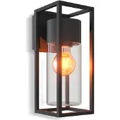 Calex Vägglampa utomhus, dimbar, Svart, Aluminium / grå / zink, Modern, Utomhusvägglampa