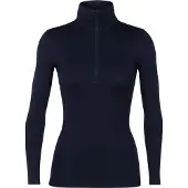 Icebreaker - Underställ dam - W Merino 260 Oasis LS Half Zip Midnight Navy för UnisexUll - Storlek L - Marinblå
