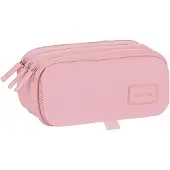 Safta Basic Big Triple Basic Pencil Case Rosa Man