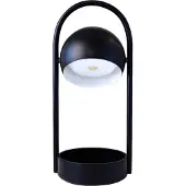Frandsen LED bordslampa Ball Portable, dimbar, Svart, Vardagsrum / matsal, Metall, Design, LED-bordslampa