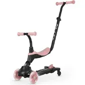 Q-Play Rosa MILLY MALLY 6310 Sema Evo 3in1 skoter, korallrosa