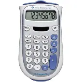 Texas Instruments TI-1706 SV - Fickkalkylator - 8 siffror - batteri, solcellspanel
