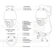 Instar IN-9820 4K schwarz 18003 LAN IP Övervakningskamera