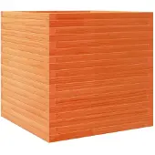 vidaXL Odlingslåda vaxbrun 70x70x68,5 cm massiv furu