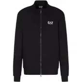 EA7 för män. 8NPM36_PJVTZ Sweatshirt med svart logotyp (XXS), Casual, Deportivo, Bomull, Multisport