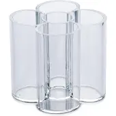 MAUL Pennställ transparent akryl fem fack |