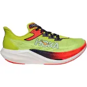 Hoka One One Rocket X 3 Shoes Green Red SS26 Unisex, Size EU 43 1/3