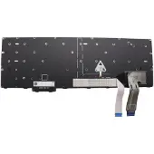 Lenovo Chicony - Ersättningstangentbord för bärbar dator - med Trackpoint - bakgrundsbelyst - QWERTY - USA med eurosymbol - svart - FRU - för ThinkPad L16 Gen 1 21L3, 21L4, 21L7, 21L8 T16 Gen 3 21MN, 21MQ