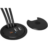 Icy Box IB-HUB1407 - Hubb - 2 x USB + 1 x USB-C - skrivbordsmodell