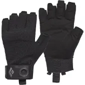 Black Diamond - Klättertillbehör - Crag Half-Finger Gloves Black för Unisex - Storlek S - Svart