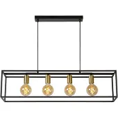 Lucide Hänglampa Ruben, dimbar, Svart, Vardagsrum / matsal, Metall, Modern, Pendellampa