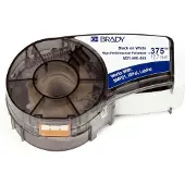 Brady M21-375-488 polyestertejp | svart text - vit tejp | 9,53mm x 6,4m (original)