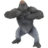 Papo 50243 bergsgorillafigur - Vilda djurriket, flerfärgad, handmålad, 11,5 cm, fransk design