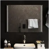 vidaXL Badrumsspegel LED 80x60 cm