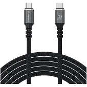 Wozinsky Thunderbolt 4 USB-C-kabel 240W 2m 4K - Svart