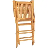 vidaXL Hopfällbara trädgårdsstolar 8 st 55x62x90 cm massiv teak