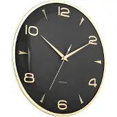 Karlsson väggklocka Sienna Glow black KA6017BK