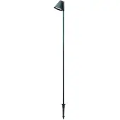MEGATRON Gartia Utomhuslampa med jordspett Schirm, Svart, Aluminium / grå / zink