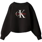 Calvin Klein Jeans Sweatshirt röd / svart / vit