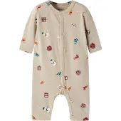 Name it Pyjamas 'NBNVISMAS' beige / mörkgrön / röd / vit