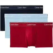 Calvin Klein 3 Pack Low Rise Trunks Icon Cotton Stretch