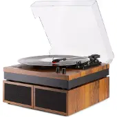 Fenton Retroskivspelare med Bluetooth och högtalare Fenton RP165 skivspelare - Set i trä