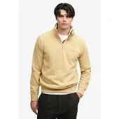 Superdry för män. M2014700A Halvdragkedjetröja Essential Serif Logo Half beige (L), Casual, Bomull