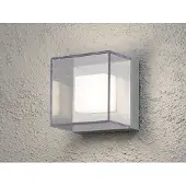 Konstsmide LED utomhus vägglampa Sanremo, Genomskinlig / transpare, Syntetmaterial, Modern, LED-vägglampa utomhus