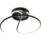 Milagro Lighting LED taklampa Delta , Svart, Vardagsrum / matsal, Metall, Modern, LED-taklampa