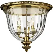 HINKLEY Taklampa Cambridge, dimbar, Mässing / guld, Vardagsrum / matsal, Mässing, Antik, Taklampa