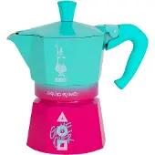 Bialetti Squid Game, Mokabryggare, Blå, Rosa, Gjuten aluminium, 3 koppar, Termoplast, Moka Express