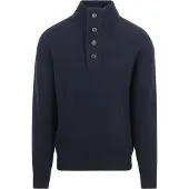 Barbour Tröja Half Zip Patch Navy Mörkblå Blå Storlek