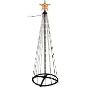 Koopman JULGRANSDEKORATION 550 LED SUPERVARM VIT 300 CM SVART
