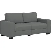 vidaXL 2-sitssoffa mörkgrå 180x77x82 cm tyg