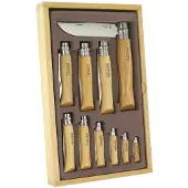 Opinel Samlarset Träask 10 St Fickknivar