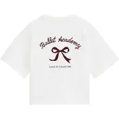 We fashion T-shirt burgunder / vit