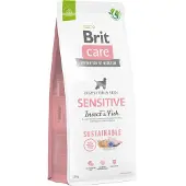 Brit Care Care Hund Hållbar Sensitive Insekt & Fisk - torrfoder för hund - 12 kg