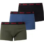 HUGO Boxershorts royalblå / oliv / röd / svart